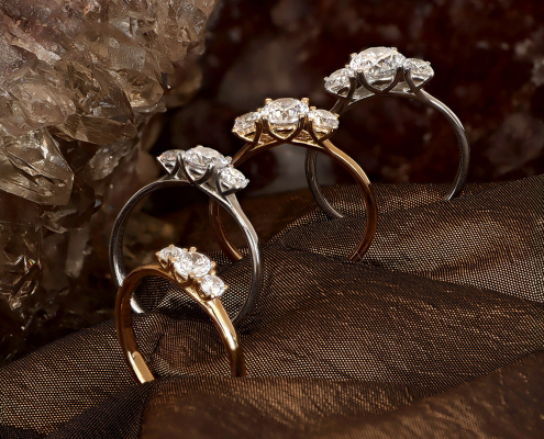 Vendela - ringar från Guldbolaget - trestensring