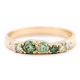 Keto Meadow 2,5mm - Färgdiamanter grön ring, design Jussi Louesalmi, Au3 Goldsmiths