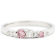 Keto Meadow 2mm - Spring färgdiamanter rosa ring, design Jussi Louesalmi, Au3 Goldsmiths