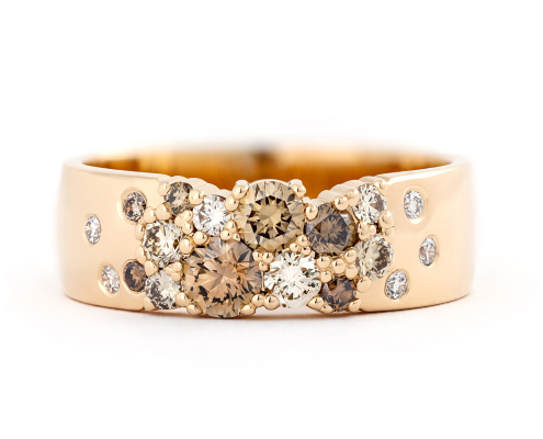 Keto Meadow 6mm - Umbra ring, design Jussi Louesalmi, Au3 Goldsmiths