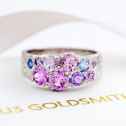 Keto Meadow Pink, design Jussi Louesalmi, Au3 Goldmiths