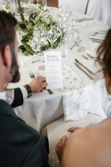 Redo för bröllopsmiddag på Bjärsjölagårds slott