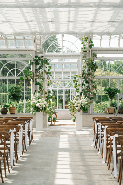 Victoriahuset pyntat för vigsel