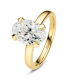 Ring Grace Ovale Solitaire - med lab-grown diamanter