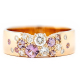 Keto Meadow 6mm - Spring rosa-ring, design Jussi Louesalmi, Au3 Goldsmiths