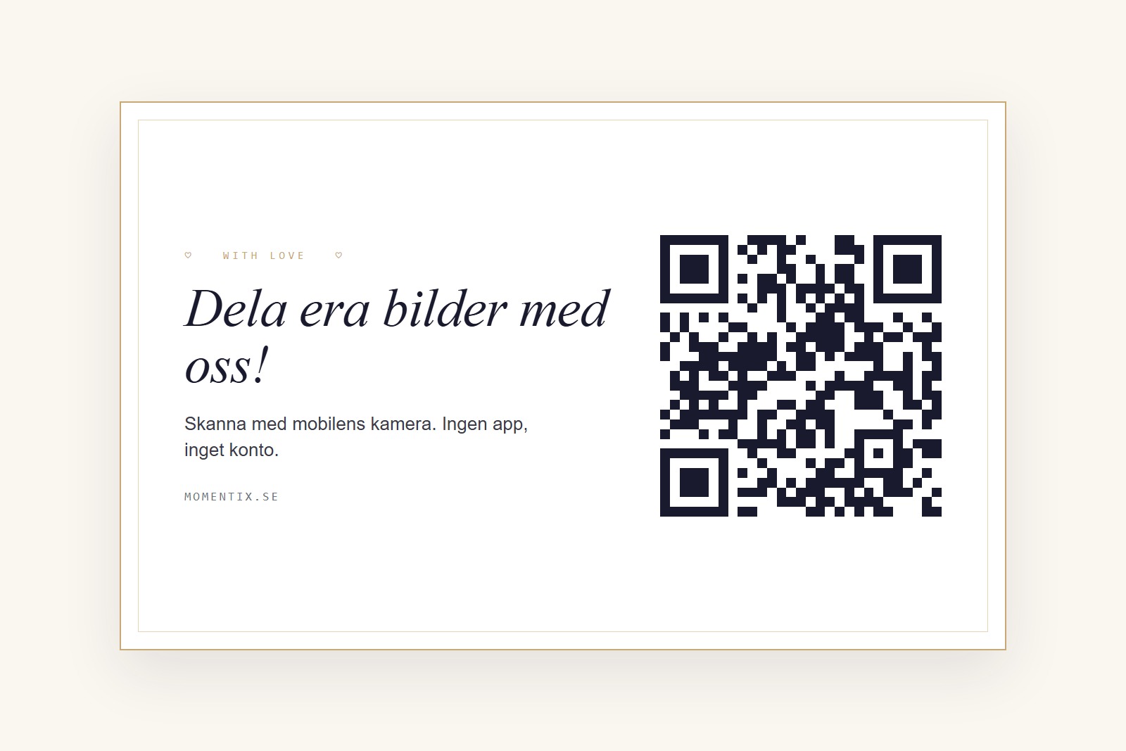 Spara gästernas bilder med Momentix